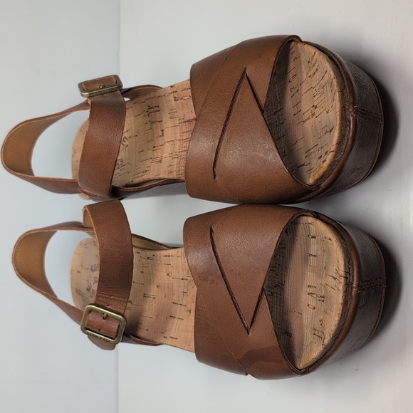Kork-ease The Original Ava Classic Leather Wedge Sandals woman's size 9 - Picture 3 of 16